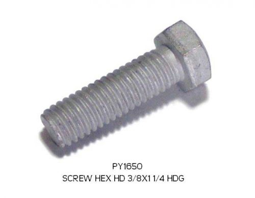 GALVANIZED BOLT 3/8" X 1-1/4'" ALL BOLTS COME WITH NUT AND WASHER BOAT TRAILER PARTS PLACE - TAMPA FLORIDA PY1650