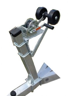 Boat Trailer Winch Mount for Motorboats, Fishing Boats, and Speedboats  KIRANDY (Color : No.2 1200 lb Winch+Frame)