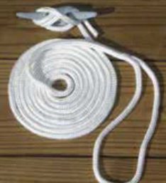 BOAT TRAILER PARTS PLACE - TAMPA FLORIDA - BRAIDED NYLON DOCK LINES W/EYE SPLICE ON BITTER END