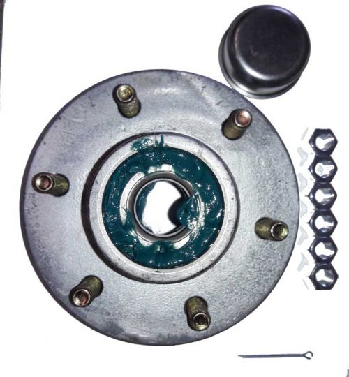 Boat Trailer Parts Place - Tampa Florida -HUB (OEM) 6 LUG PREGREASED 1-1/4 INCH x 1-3/4 INCH BEARINGS ALL PARTS INCLUDEDPD2502G